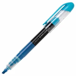 Liquid Ink Highlighters With Chisel Tips, Assorted Colors, Pack Of 12