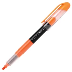 Liquid Ink Highlighters With Chisel Tips, Assorted Colors, Pack Of 12