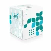 Livi Ultra Premium Facial Tissue, Cube Box, 2-Ply, White, 80 Sheets/Box, 4 Boxes/Pack, 6 Packs/Carton