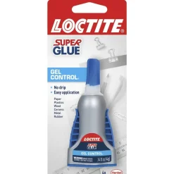 Loctite Gel Control No-Drip Super Glue, 0.14 Oz, Clear