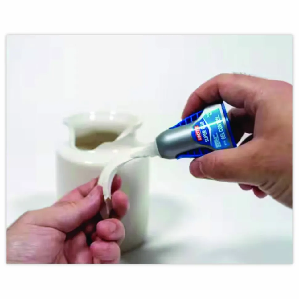 Loctite Gel Control No-Drip Super Glue, 0.14 Oz, Clear
