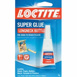 Loctite Longneck Bottle Super Glue, 0.18 oz, Dries Clear