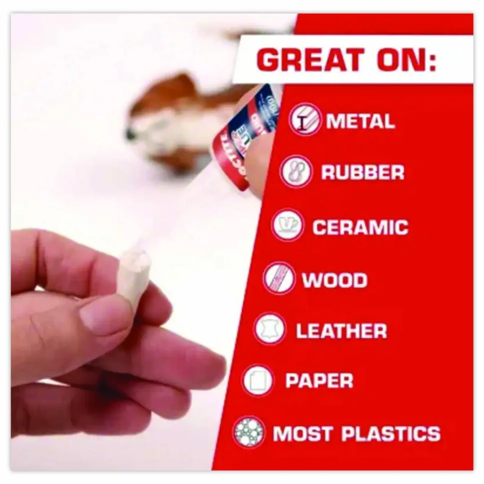 Loctite Longneck Bottle Super Glue, 0.18 oz, Dries Clear