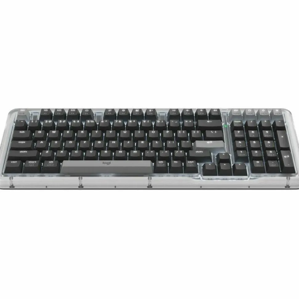 Logitech Alto Keys K98M Wireless Mechanical Keyboard, Customizable Keyboard with Vibration Absorbing Gasket, Backlit Keys, Graphite