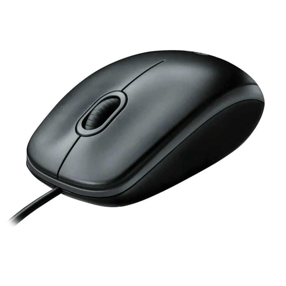 Logitech B100 Optical USB Mouse, Black