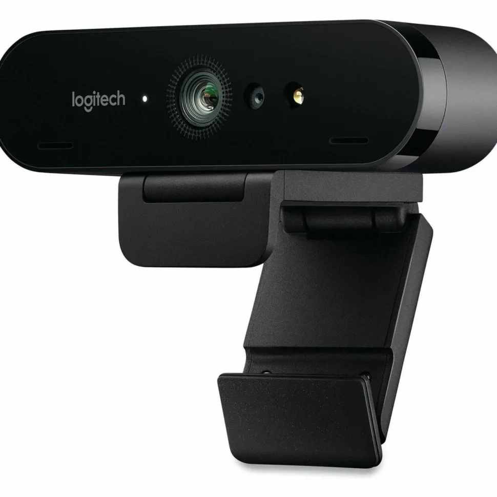 Logitech Brio 4K Webcam for Business, biometrics login with Windows Hello, Works with Microsoft Teams, Zoom, Google Meet, PC/Mac