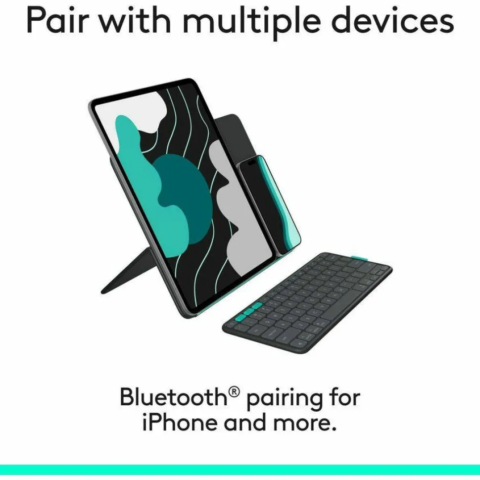 Logitech Flip Folio, Keyboard Case for iPad Pro 13-inch (M4 & M5) & iPad Air 13-inch (M2 & M3) (2024, 2025), Graphite