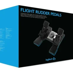 Logitech G Flight Rudder Pedals Professional Simulation Rudder Pedals with Toe Brake