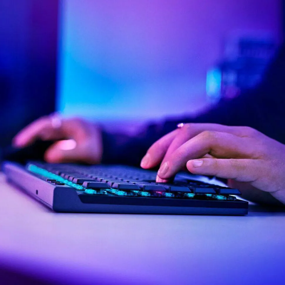 Logitech G515 LIGHTSPEED TKL Low Profile Wireless Gaming Keyboard, LIGHTSYNC RGB, Thin Tenkeyless Design, PBT Keycaps, Tactile (Brown) Mechanical Switches, Black