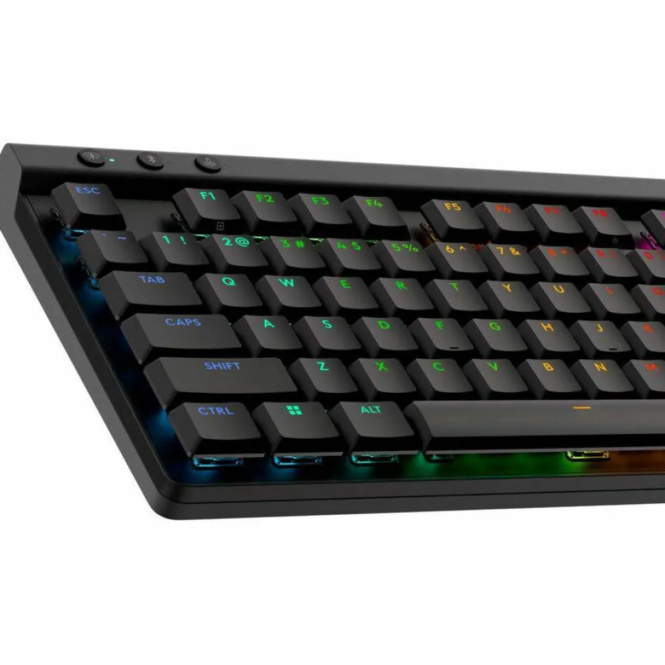 Logitech G515 LIGHTSPEED TKL Low Profile Wireless Gaming Keyboard, LIGHTSYNC RGB, Thin Tenkeyless Design, PBT Keycaps, Tactile (Brown) Mechanical Switches, Black