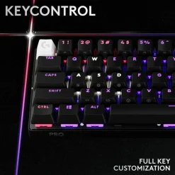 Logitech G PRO X 60 LIGHTSPEED Wireless Gaming Keyboard, Ultra Compact TKL 60% Mechanical Keyboard for Windows PC, LIGHTSYNC RGB, Dual-Shot PBT Keycaps, GX Optical Linear Switches, Black