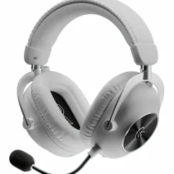Logitech G PRO X 2 LIGHTSPEED Wireless Gaming Headset, Detachable Boom Mic, 50mm Graphene Drivers, DTS:X Headphone 2.0-7.1 Surround, Bluetooth/USB/3.5mm Aux, for PC, PS5, PS4, Nintendo Switch, White