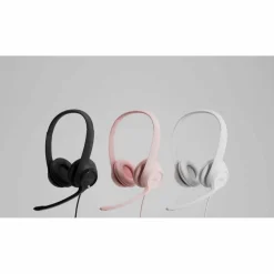 Logitech H390 On-Ear USB Headset with Noise-Cancelling Mic, Black
