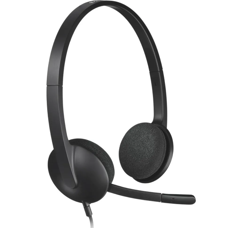 Logitech H340 USB Headset, Black