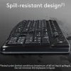 Logitech K120 Wired Keyboard for Windows, USB Plug-and-Play, Full-Size, Spill-Resistant, Curved Space Bar, Compatible with PC, Laptop - Black