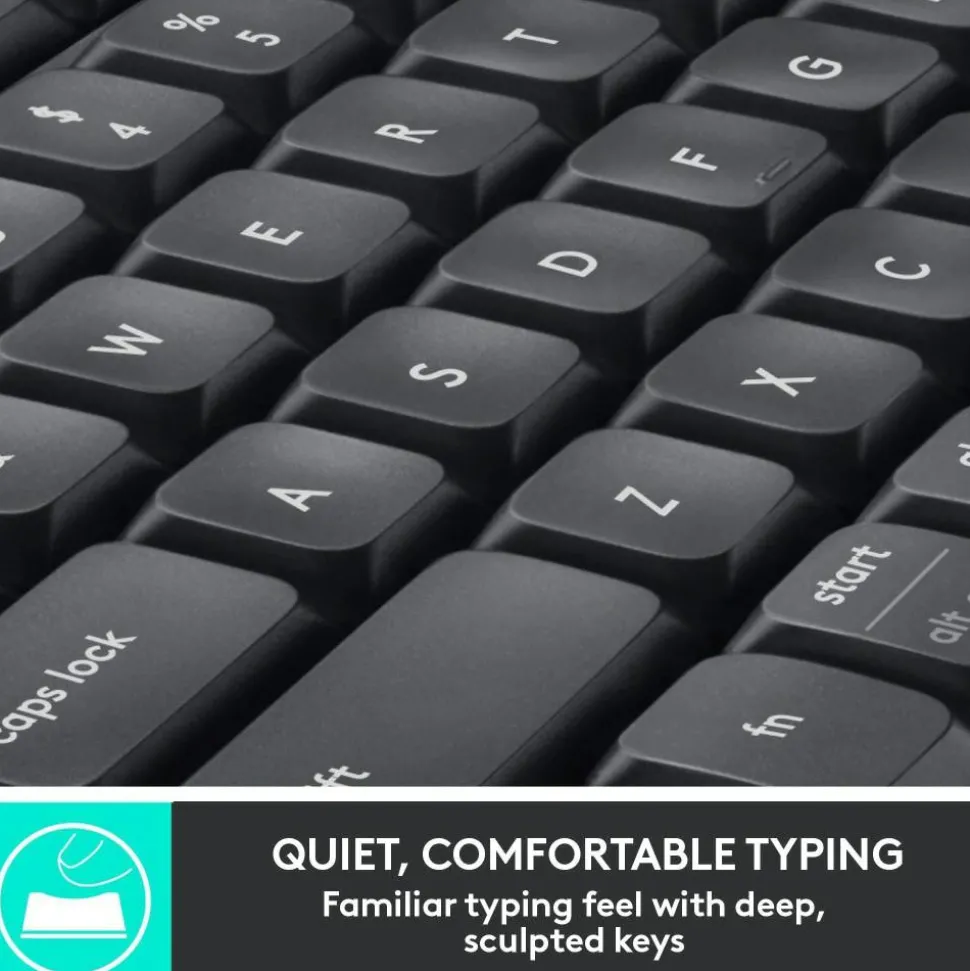 Logitech MK850 Wireless Keyboard & Mouse, Black