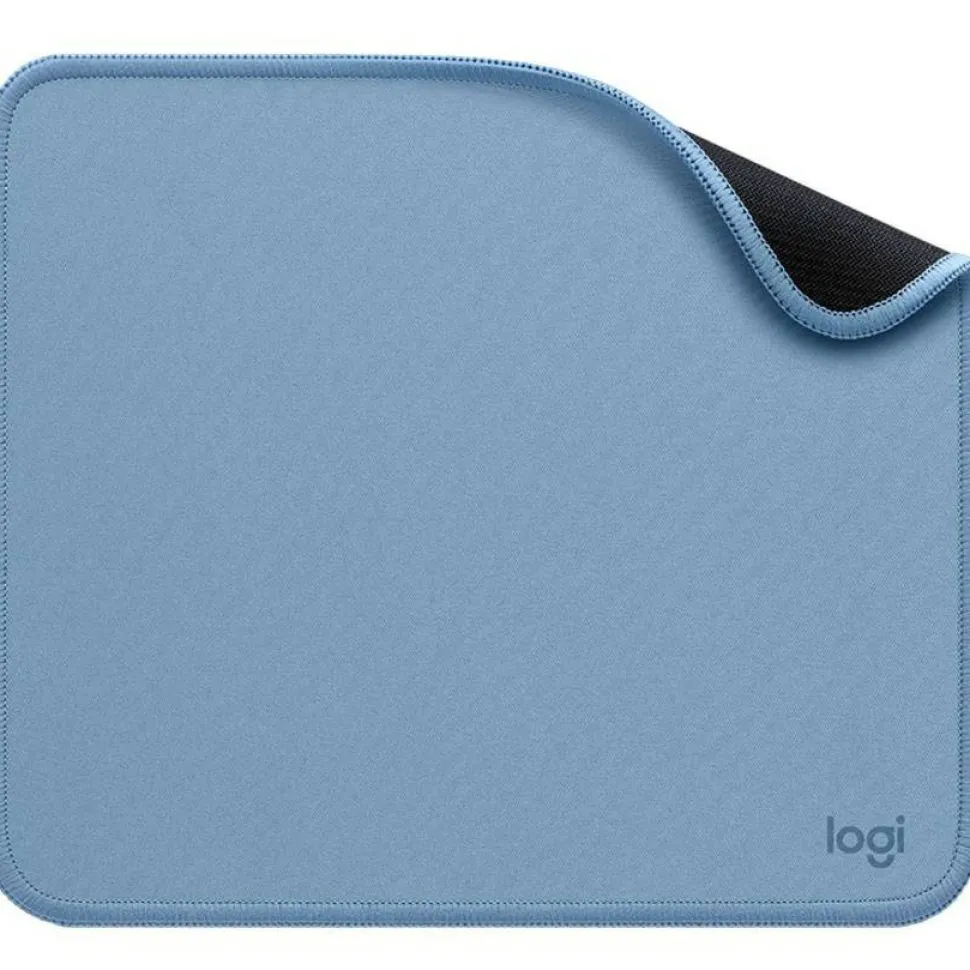 Logitech Mouse Pad - Studio Series, Computer Mouse Mat with Anti-slip Rubber Base, Spill-Resistant Surface, Blue Grey