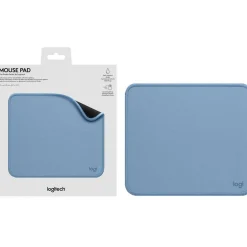Logitech Mouse Pad - Studio Series, Computer Mouse Mat with Anti-slip Rubber Base, Spill-Resistant Surface, Blue Grey