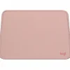 Logitech Mouse Pad - Studio Series, Computer Mouse Mat with Anti-slip Rubber Base, Spill-Resistant Surface, Darker Rose