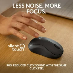 Logitech M240 Silent Bluetooth Wireless Mouse, 48% Recycled, Graphite, 910-007113