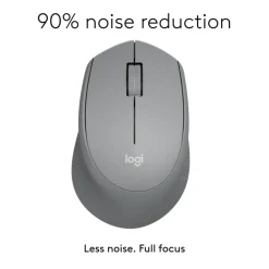 Logitech M330 Silent Plus Wireless Mouse, Silver