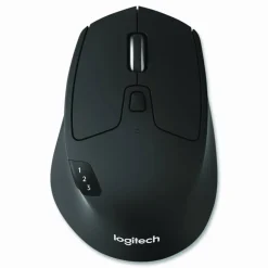 Logitech M720 Triathlon Wireless Mouse, 2.4 GHz Frequency, 33 ft Wireless Range, Right Hand Use, Black