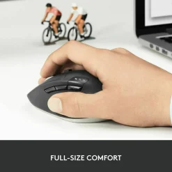 Logitech M720 Triathlon Wireless Mouse, 2.4 GHz Frequency, 33 ft Wireless Range, Right Hand Use, Black