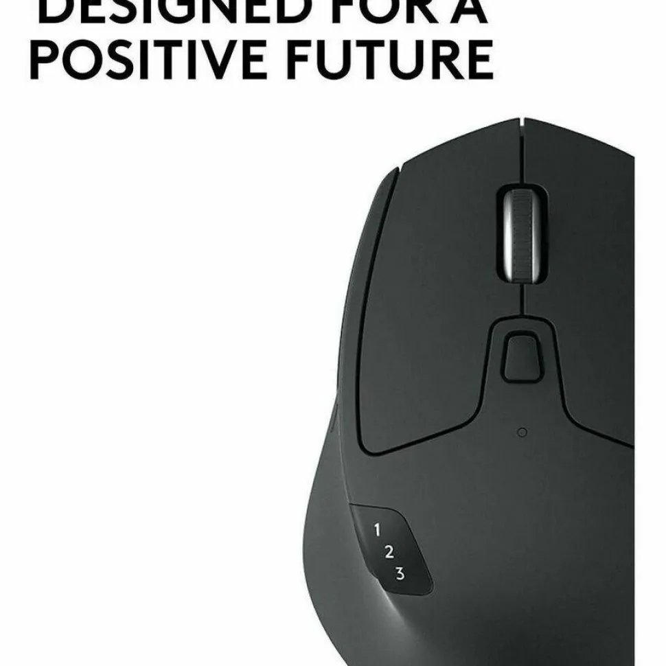 Logitech M720 Triathlon Wireless Mouse, 2.4 GHz Frequency, 33 ft Wireless Range, Right Hand Use, Black