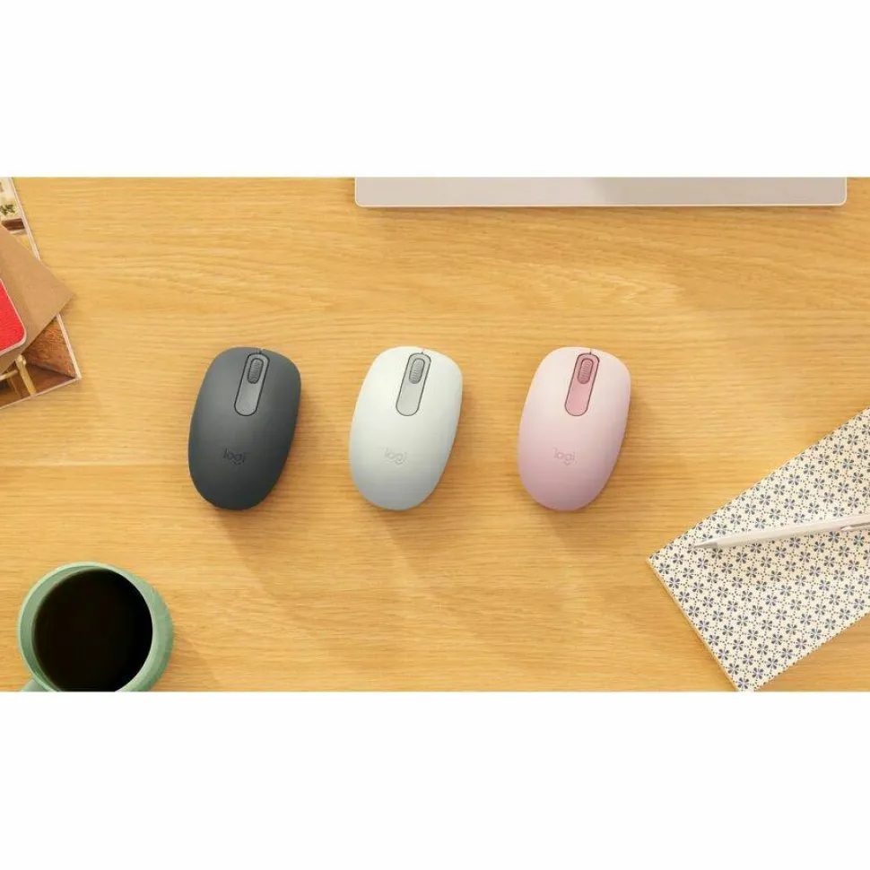 Logitech M196 Wireless Compact Mouse, Bluetooth, 12-Month Battery, Smooth Tracking, Graphite
