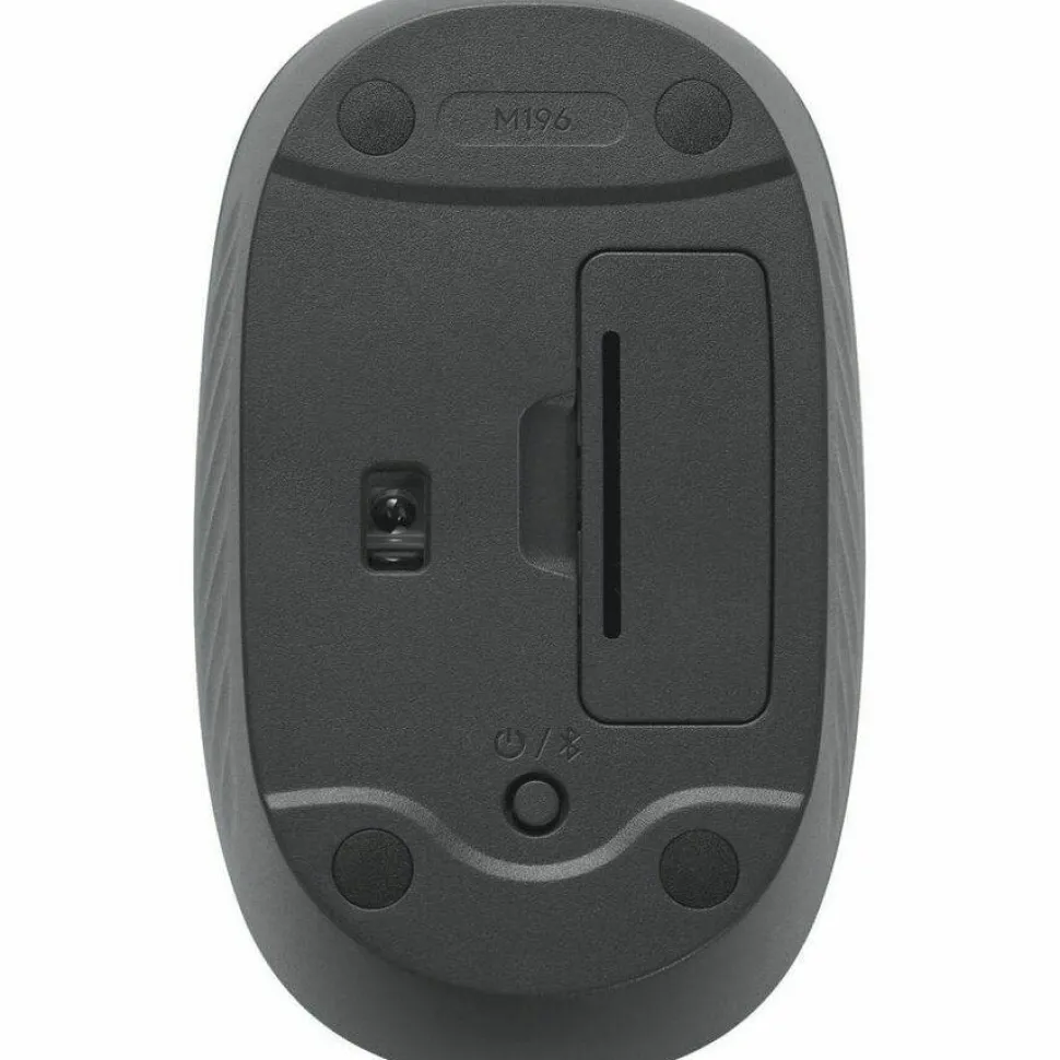 Logitech M196 Wireless Compact Mouse, Bluetooth, 12-Month Battery, Smooth Tracking, Graphite