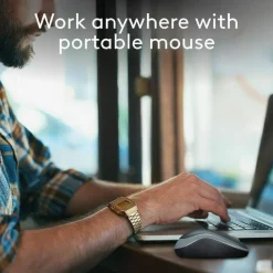 Logitech M185 Wireless Mouse, 2.4GHz with USB Mini Receiver, 1000 DPI Optical Tracking, Swift Grey