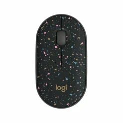 Logitech M340 Wireless Mouse with Limited Edition Prints, USB Receiver and Silent Clicks, Portable Wireless Mouse for Laptop, PC, Windows, Chrome, Surface, Speckles