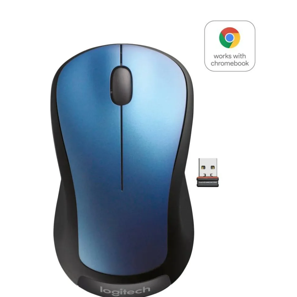 Logitech M310 Wireless Optical Mouse, Peacock Blue