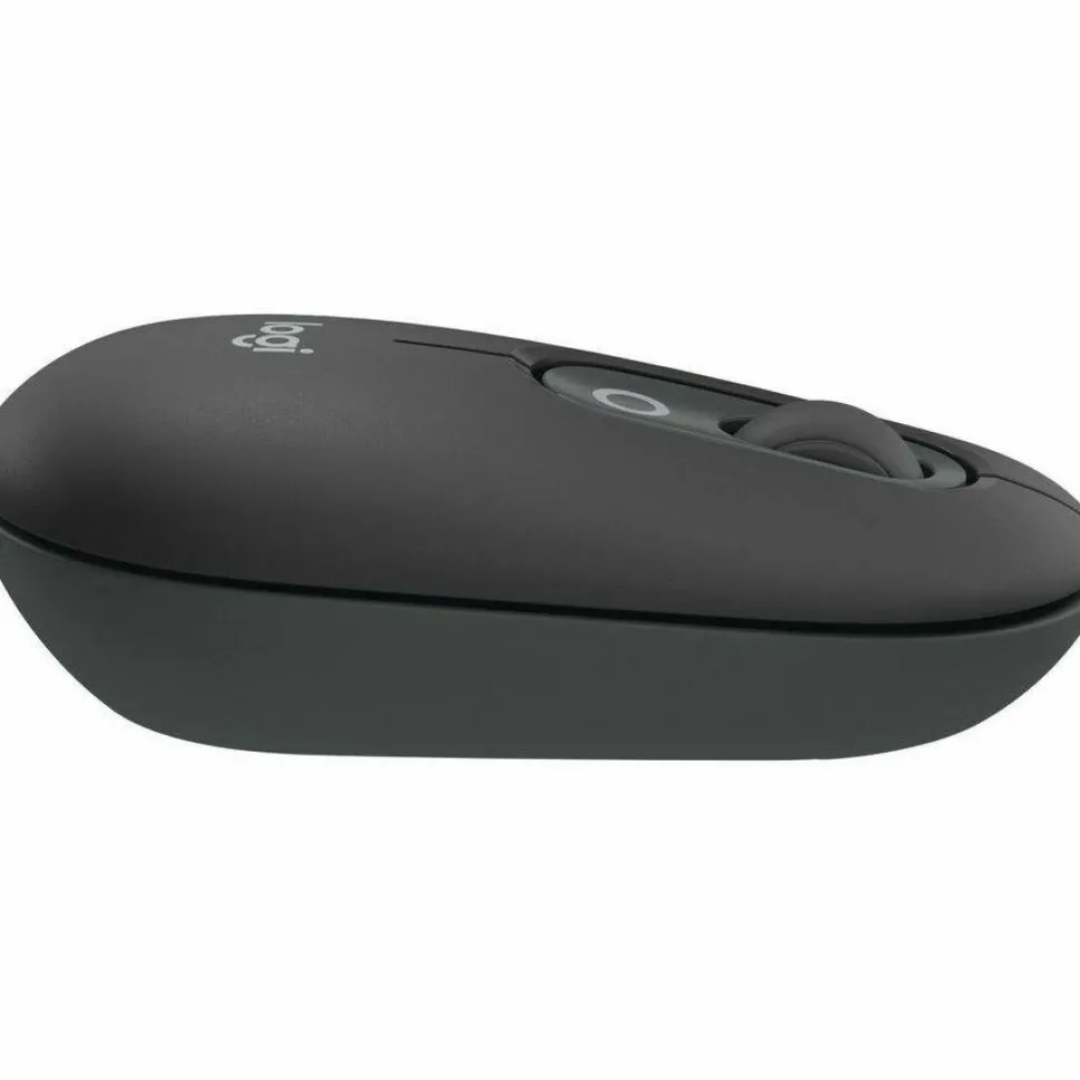 Logitech POP Mouse, Compact and Portable Wireless Bluetooth Mouse With Programmable Buttons and Quiet Clicks, Graphite