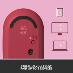 Logitech POP Mouse, Wireless Mouse with Customizable Emojis, SilentTouch Technology, Precision/Speed Scroll, Heartbreaker Rose