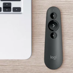 Logitech R500s Laser Presentation Remote, Bluetooth, USB-A Receiver, Presentation Clicker with Laser Pointer (Class 1) for Powerpoint, Keynote, Google Slides
