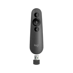 Logitech R500s Laser Presentation Remote, Bluetooth, USB-A Receiver, Presentation Clicker with Laser Pointer (Class 1) for Powerpoint, Keynote, Google Slides