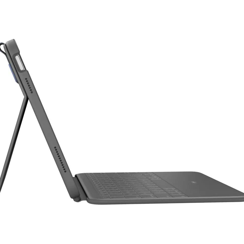Logitech Rugged Folio Rugged Keyboard/Cover Case (Folio) for 10.9" Apple, Logitech iPad (10th Generation & A16) Tablet - Graphite