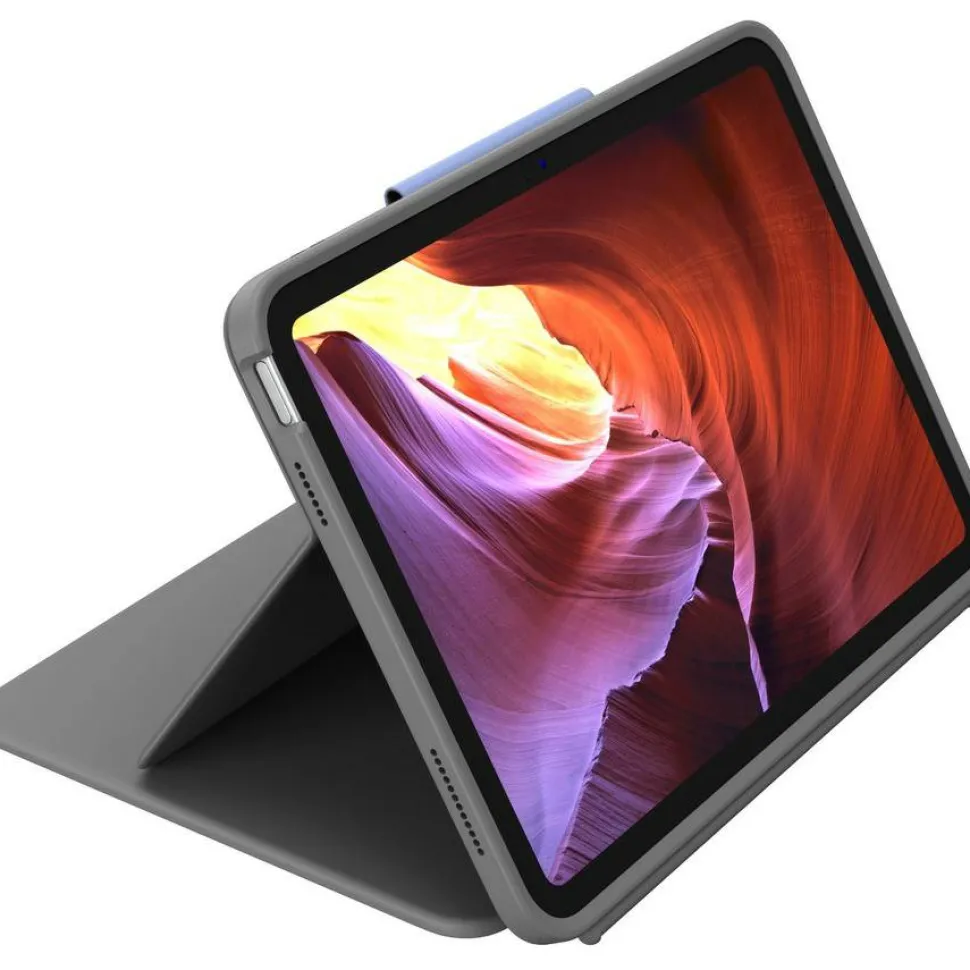 Logitech Rugged Folio Rugged Keyboard/Cover Case (Folio) for 10.9" Apple, Logitech iPad (10th Generation & A16) Tablet - Graphite