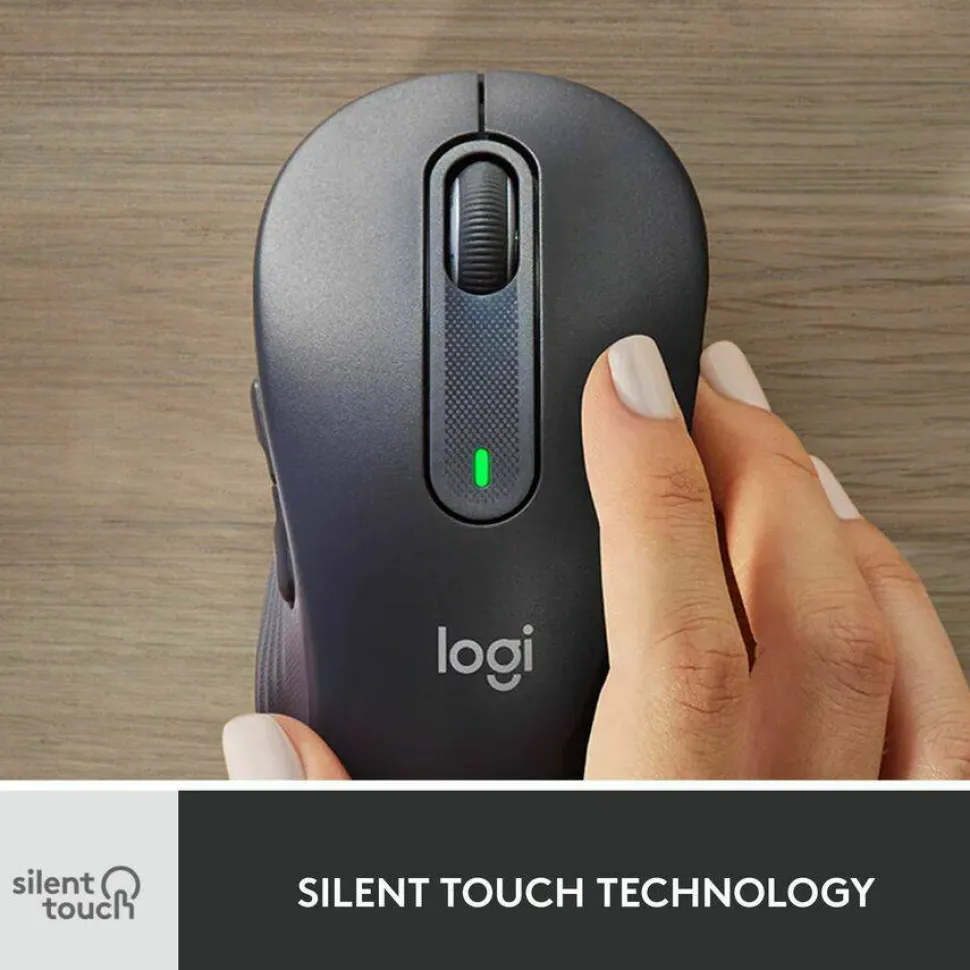 Logitech Signature MK650 Combo for Business, Wireless Mouse and Keyboard, Logi Bolt, Bluetooth, SmartWheel, Globally Certified, Graphite