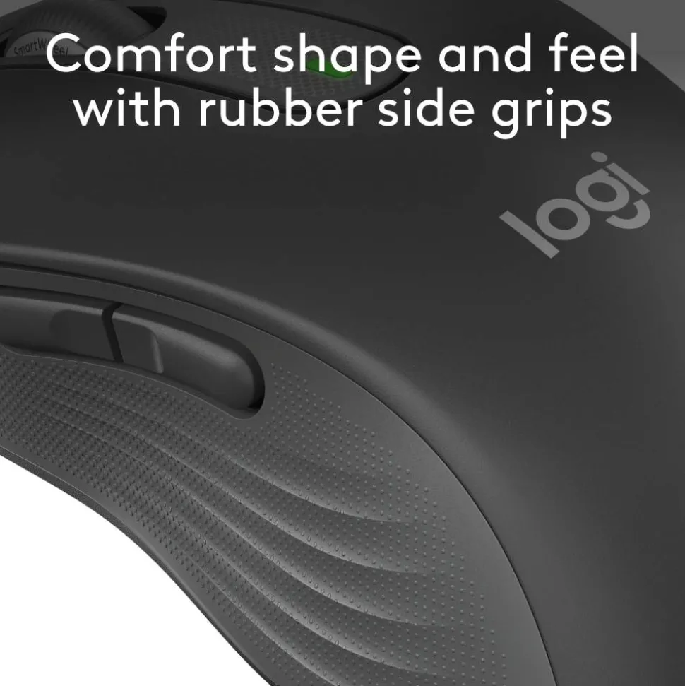 Logitech Signature M650 L Full Size Wireless Mouse, Graphite