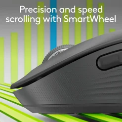 Logitech Signature M650 L Full Size Wireless Mouse, Graphite