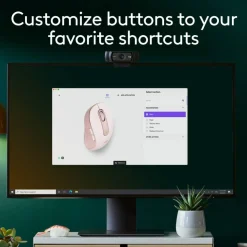 Logitech Signature M650 Wireless Mouse, Medium, 2.4 GHz Frequency/33 ft Wireless Range, Right Hand Use, Rose