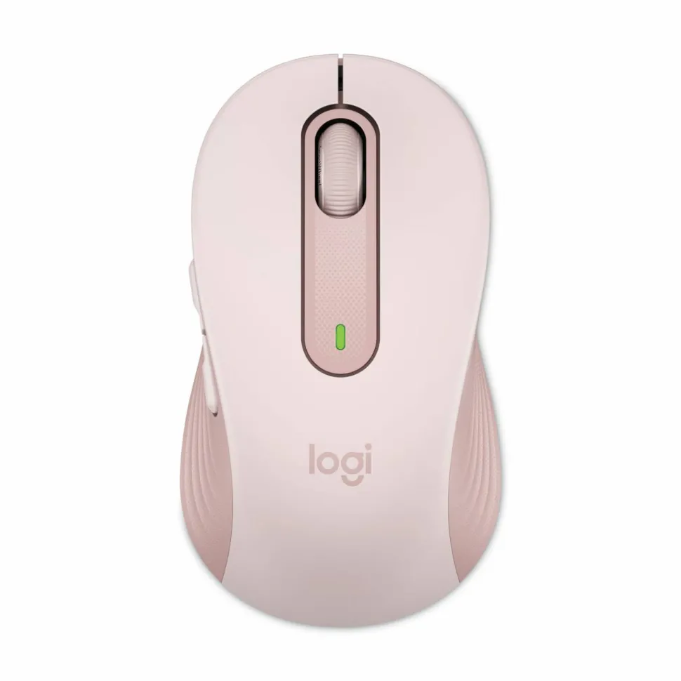 Logitech Signature M650 Wireless Mouse, Medium, 2.4 GHz Frequency/33 ft Wireless Range, Right Hand Use, Rose