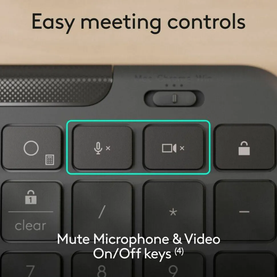 Logitech Signature Slim Wired K620 for Business, Full-Size Keyboard, USB-C Plug-and-Play, scissor keys, Graphite