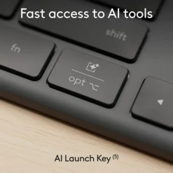 Logitech Signature Slim Wired K620 for Business, Full-Size Keyboard, USB-C Plug-and-Play, scissor keys, Graphite