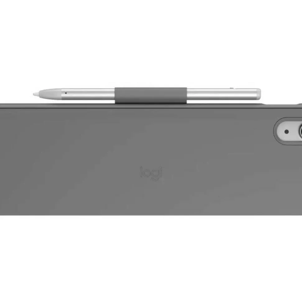 Logitech Slim Folio Keyboard Case for iPad (10th gen & A16) with Integrated Bluetooth Wireless Keyboard, Oxford Gray