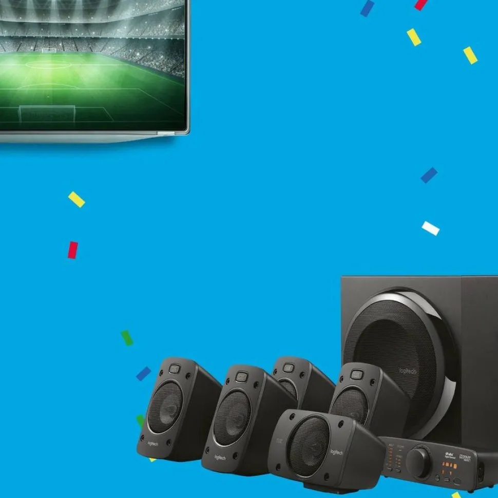 Logitech Surround Sound Speakers Z906, 500 W RMS