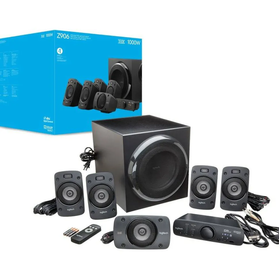 Logitech Surround Sound Speakers Z906, 500 W RMS
