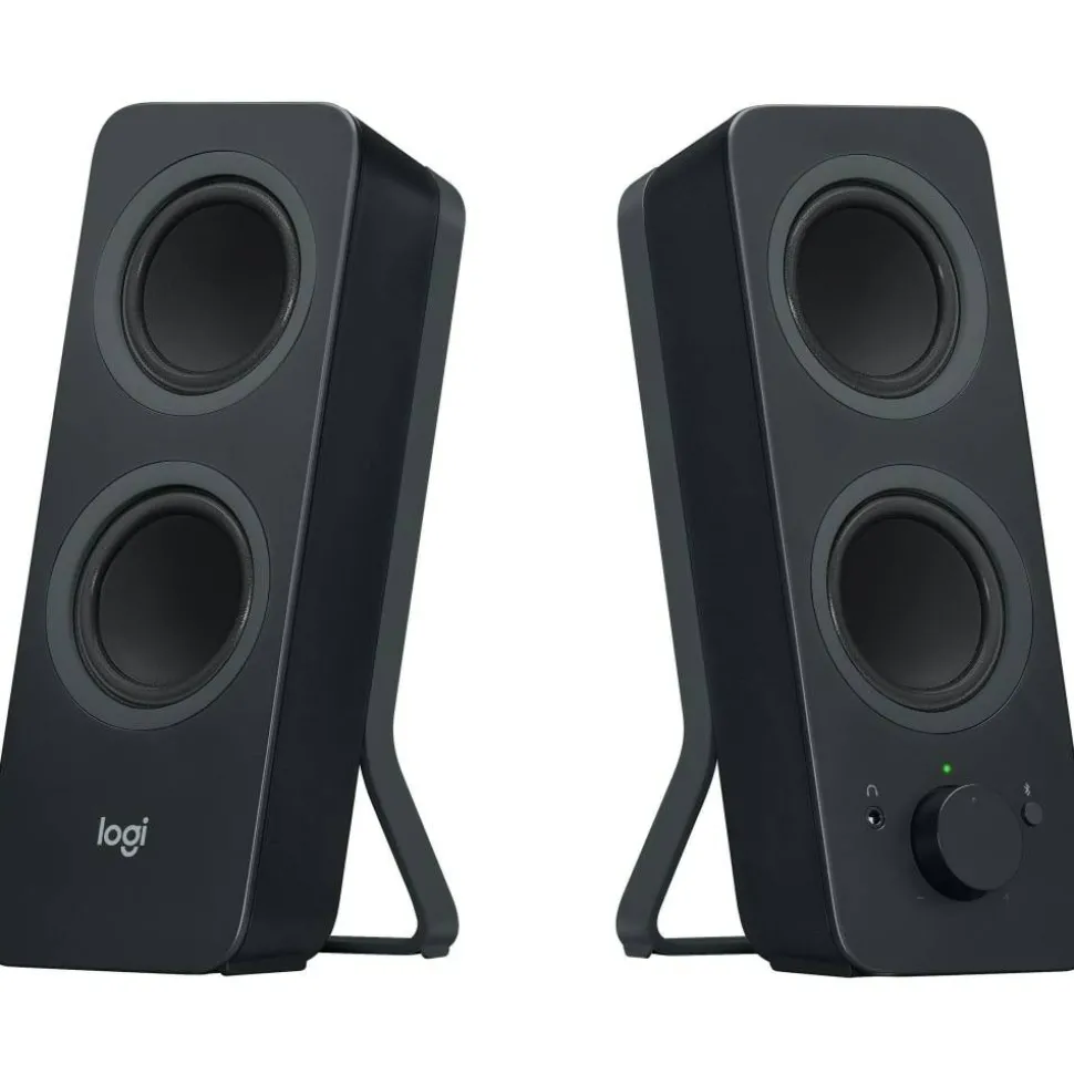 Logitech Z207 Bluetooth Computer Speakers, Black, Pack Of 2